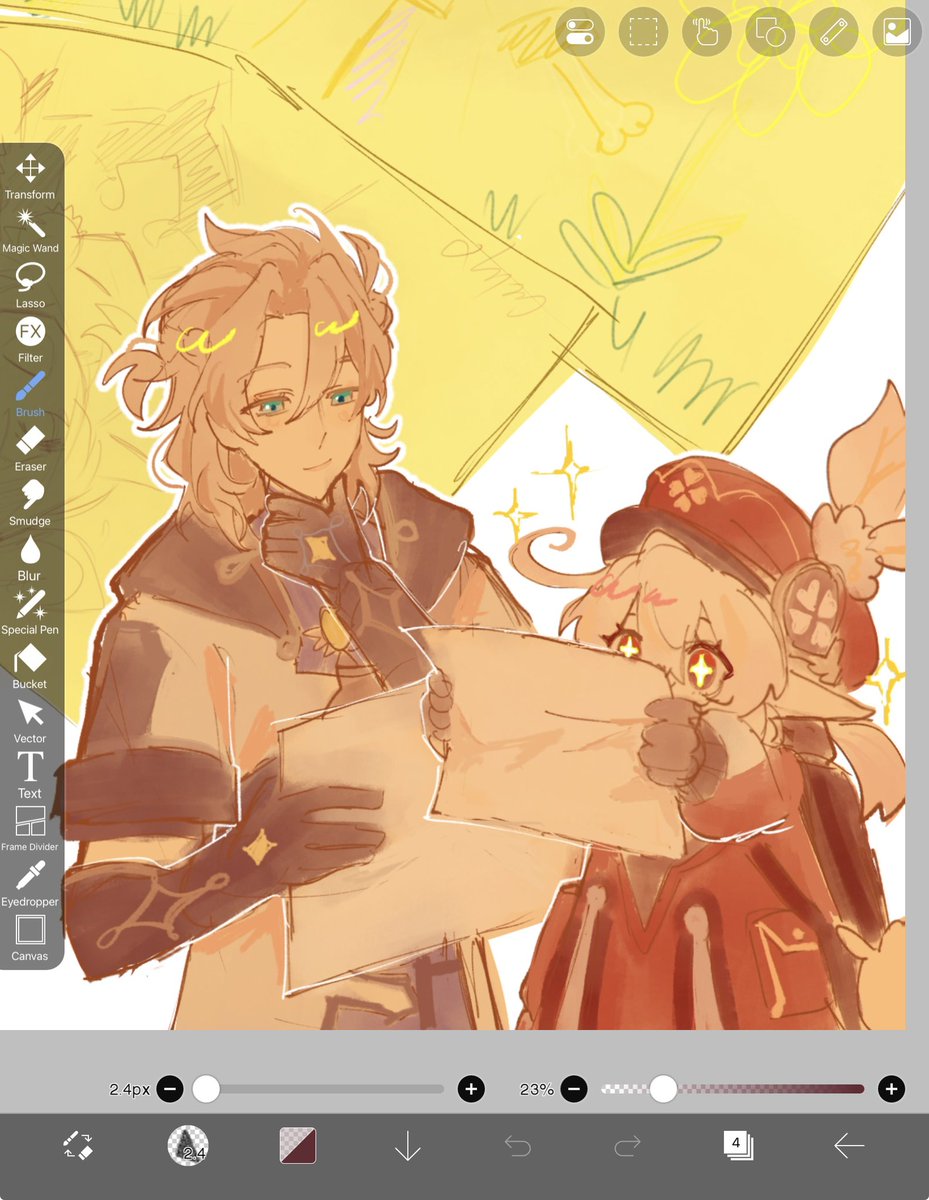 SiWhim's tweet photo. Albedo and Klee I drew for club

#GenshinImpactㅤ https://t.co/HTBtUwhFQO