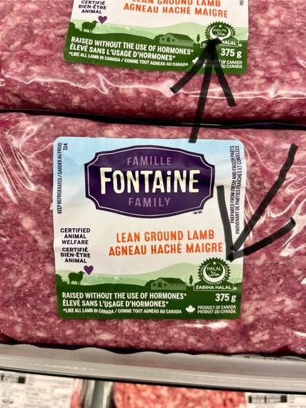 Dany6051082356's tweet photo. Voici mon message à FAMILLE FONTAINE:
Bonjour, après avoir réalisé que vous aviez une certification Halal;
(Dans l'islam, le mot ḥalāl (arabe : حلال) désigne ce qui est « permis », « licite », au regard de la loi islamique, c'est-à-dire la charia.)
Je n’achèterai plus aucun produit de votre marque. La population arabe au Québec est de moins de 5% et vous obligez les 9 millions de Québécois à acheter ce type de produits???