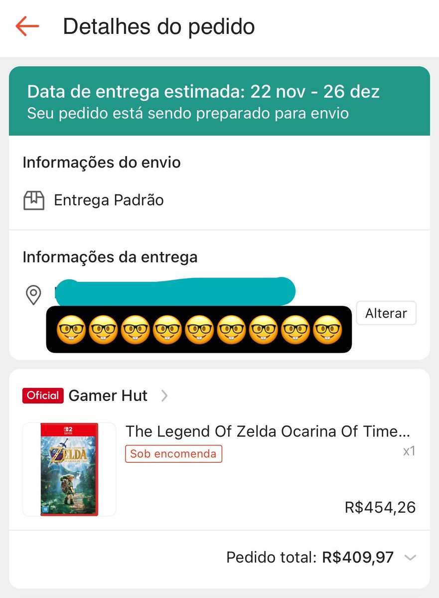 Zzzzplat's tweet photo. hoje era 9:59 e eu já tinha comprado o ocarina of time remake foil. as lojas abriram as 10h. aqui é fã de verdade porra respeita 😎 https://t.co/qGIiLt6jfv