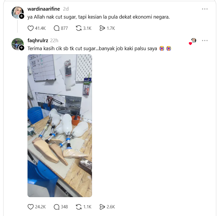 xtramy_'s tweet photo. Hmm kalau macam ni nak cut sugar ke, tak? ๐
#xtrapedia #santai https://t.co/CpOwTHoMRr