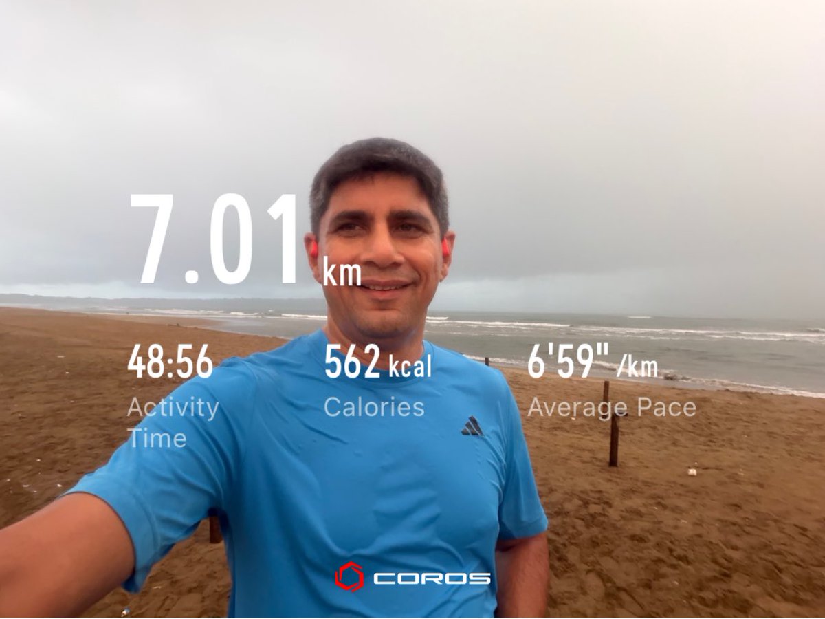 PatankarRishi's tweet photo. 7 km along the beautiful Miramar Beach 🌊🏃♂️
Fresh air, endless views, and the perfect start to the day.
Run. Breathe. Repeat. ✨
#MiramarBeach #Goa #BeachRun #7KRun #MorningRun #RunForLife #Running #Fitness #Endurance #StayActive #running #run #sports #fitness #goa #panaji https://t.co/qHEjw2aCua