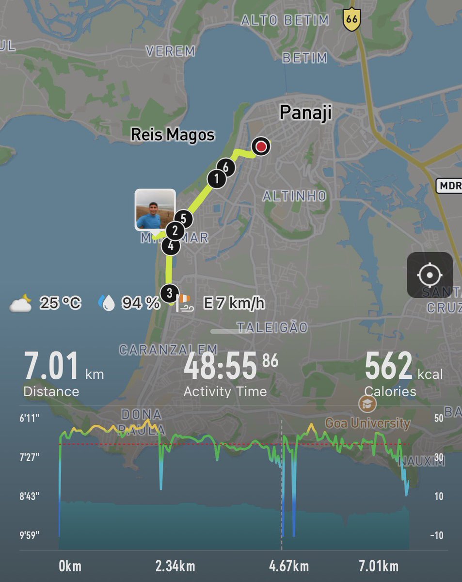 PatankarRishi's tweet photo. 7 km along the beautiful Miramar Beach 🌊🏃♂️
Fresh air, endless views, and the perfect start to the day.
Run. Breathe. Repeat. ✨
#MiramarBeach #Goa #BeachRun #7KRun #MorningRun #RunForLife #Running #Fitness #Endurance #StayActive #running #run #sports #fitness #goa #panaji https://t.co/qHEjw2aCua
