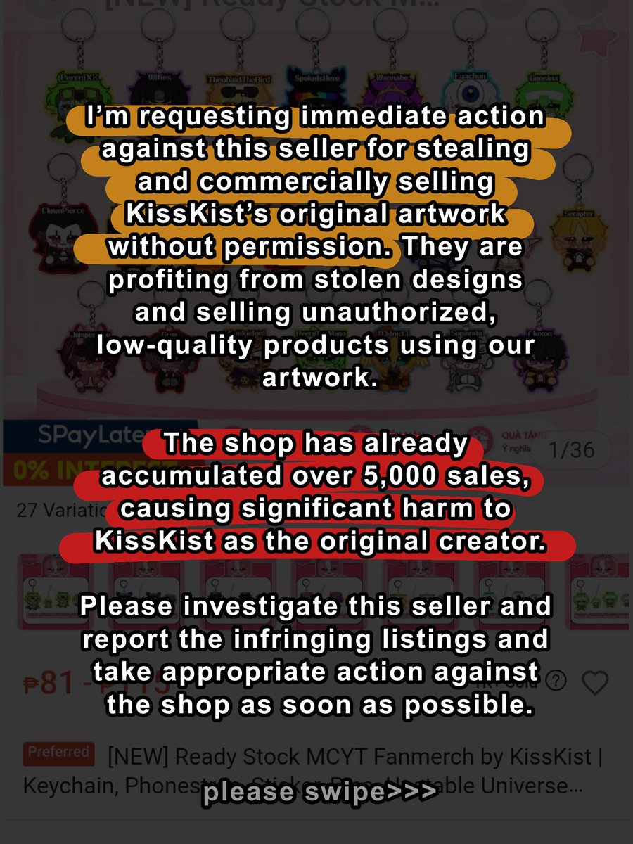 KissKistINT's tweet photo. Please reshare/repost &amp; take a moment to read🙏 They also have stolen other artist's art! https://t.co/qrBMWZanrc