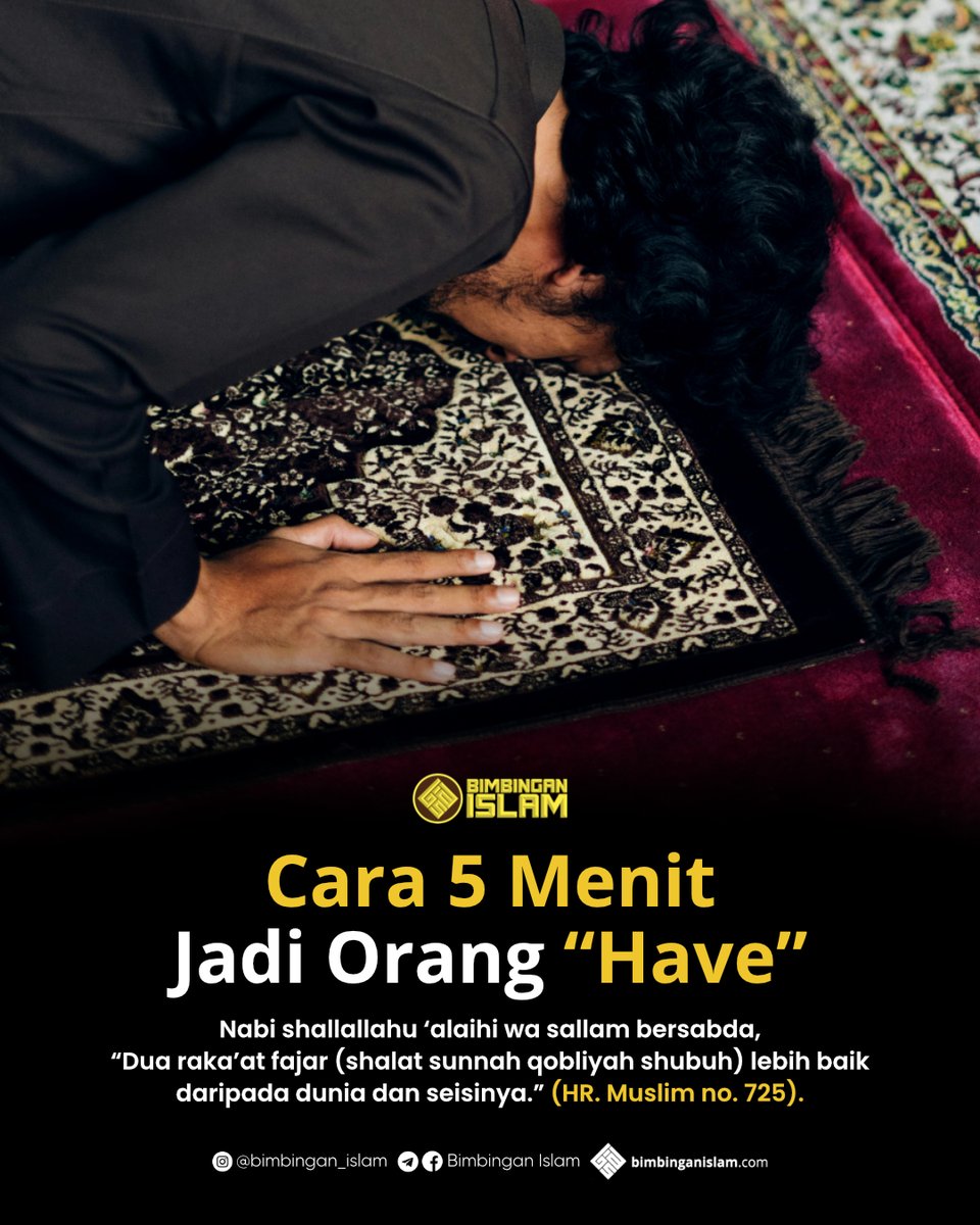 bimbingan_islam's tweet photo. Jika keutamaan shalat sunnah fajar saja demikian adanya, bagaimana lagi dengan keutamaan shalat Shubuh itu sendiri. Hanya kepada Allah kita memohon pertolongan. https://t.co/Qx8Q596K0f