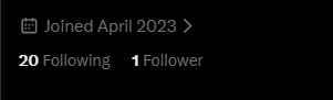 3XOBA's tweet photo. One follower! yipee, am so happy 😭 https://t.co/Bzbh1HTmYC