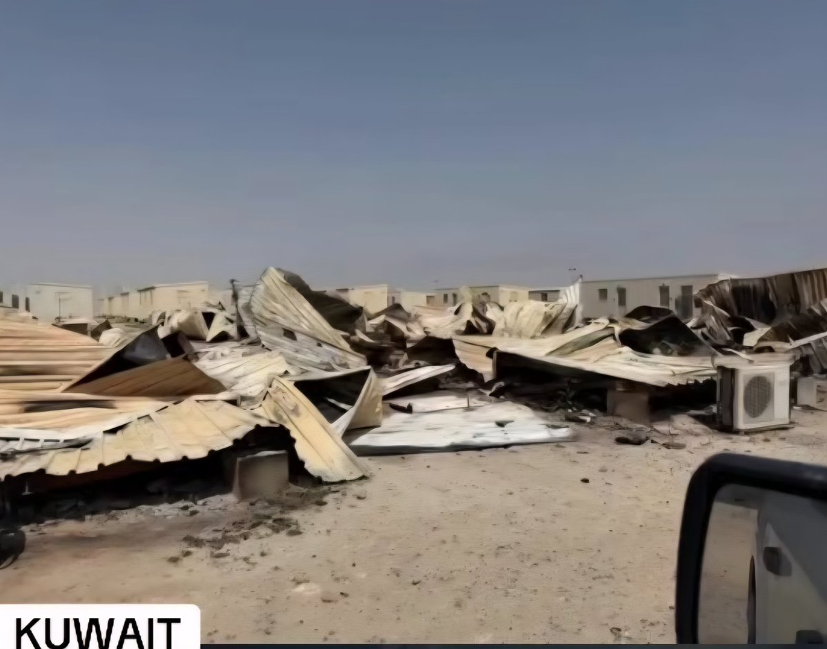 RealBookerScott's tweet photo. Facilities in Kuwait have been hit also. Kingston is also reporting there was a meeting in Germany that included Juwait, Saudi Arabia, YSA, Israel and others. https://t.co/rv0JX4BH7j