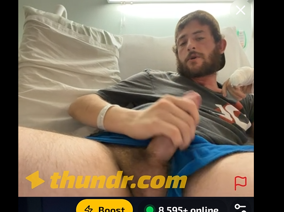 Thndrbros's tweet photo. reacting from the hospital https://t.co/yJTw6NxBCy