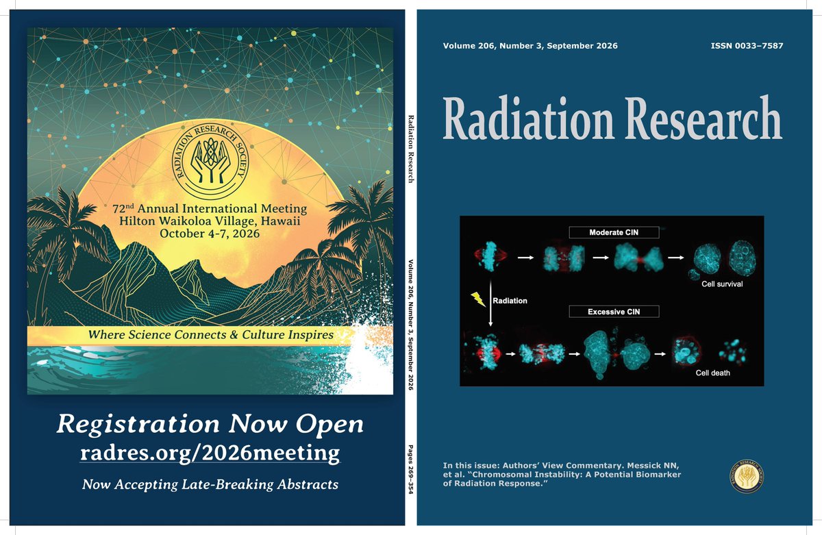 HenningWillers's tweet photo. 📢Exciting new collaboration of #RedJournal & Radiation Research 🔥🔥

The Authors' View initiative - inaugural highlight of the work of @pipcosper in the fascinating World of CIN⚠️

We are committed to build bridges within our radiation research community, foster scientific exchange & support emerging investigators to share their insights with an even broader audience 😊✌️

#radbio @sueyom