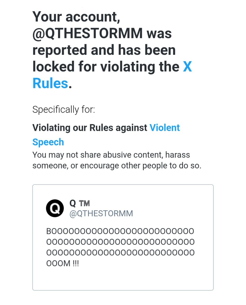 QTHESTORMM's tweet photo. THEY PUT ME IN TWITTER JAIL FOR 12 HOURS FOR SAYING "BOOM"

IMAGINE IF YOU HAD X MONEY 👀💯 https://t.co/grIxxJrymP