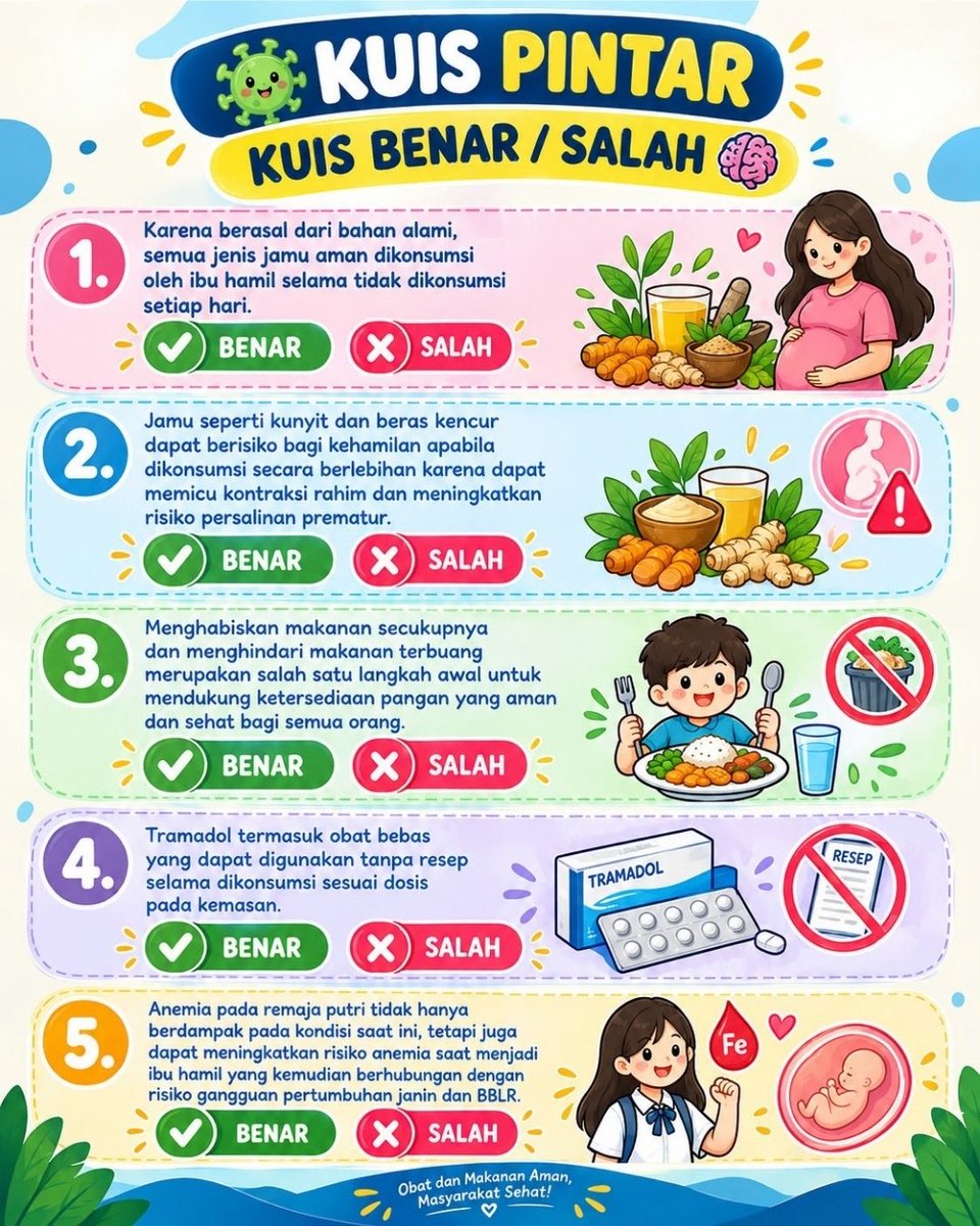 bpomaceh's tweet photo. IKUTAN LAGI YUK!
Hi #SahabatBPOM, Kuis Pintar dari Agen Perubahan BPOM Aceh kembali nih.. Yuk ikutan!
Syarat dan ketentuan pantau di IG @bpom.aceh yaa..
Semoga beruntung..
#BPOMACEH
#AOCBPOMACEH
#KUISPINTAR
#BPOMRI https://t.co/j8PGboQSoz