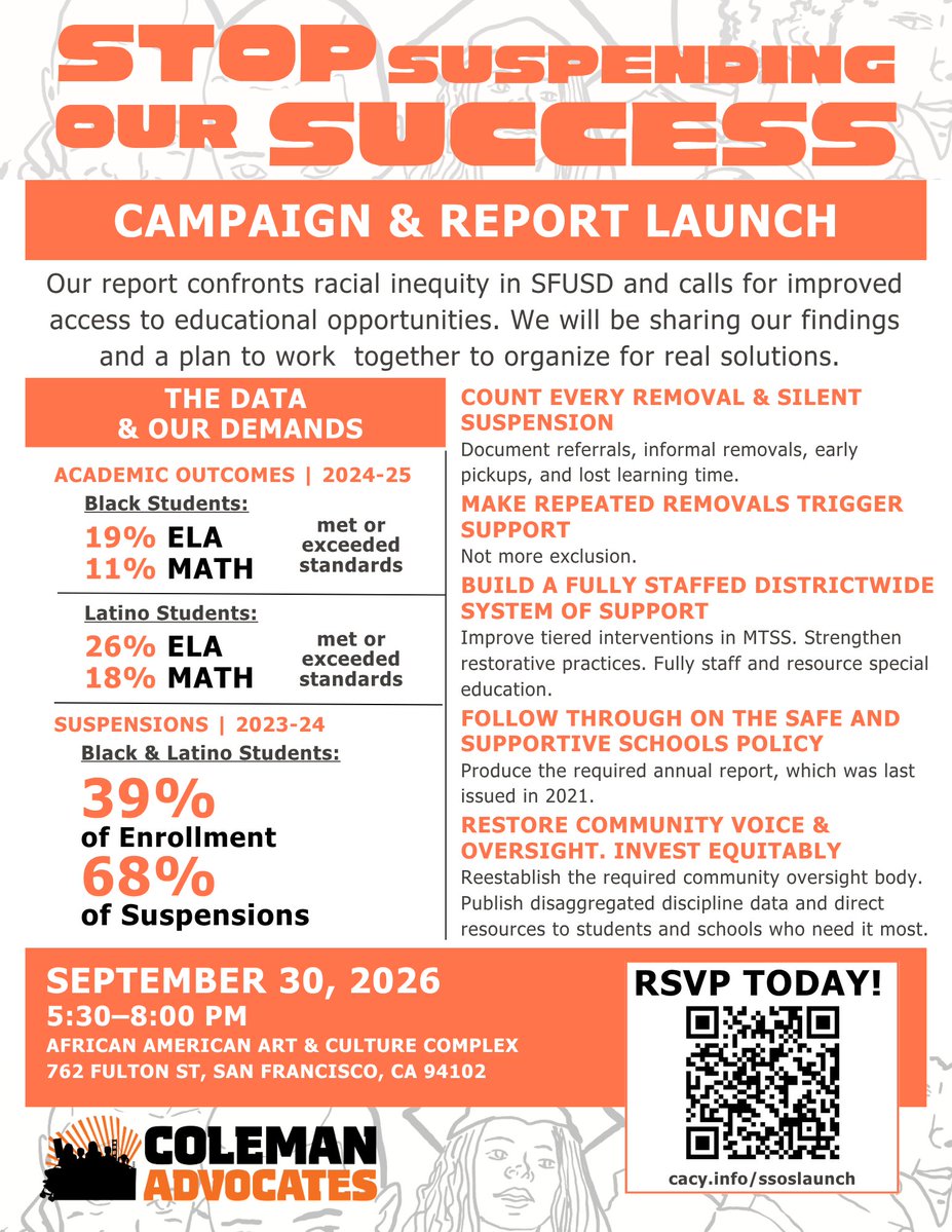 ColemanSF1's tweet photo. Our Policy Director, Brandie, created these piece inspired by our Stop Suspending Students’ Success campaign

The artwork tells part of the story. On September 30, we invite you to come hear the rest.

#StopSuspendingStudentsSuccess https://t.co/7CTu9y53JL