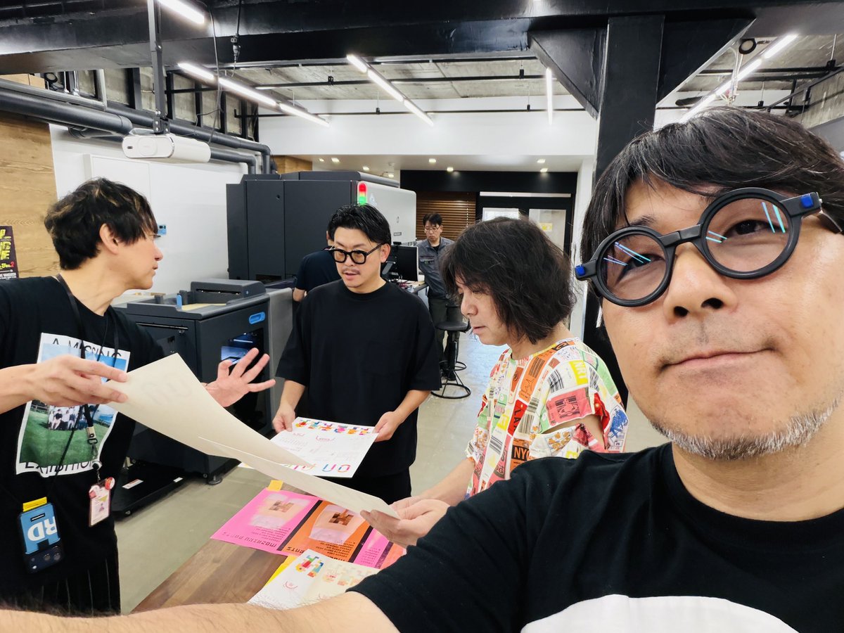 DESIGN_NASU's tweet photo. 古平正義さんと小杉幸一さんも到着！！！
#インサツビト https://t.co/QR9jIulQs0