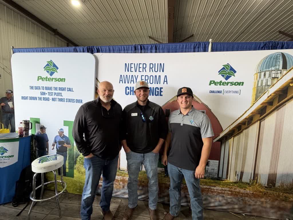 PFSeed's tweet photo. DAY 2 AT BIG IRON | Our booth has been busy, and we've loved catching up with old friends and meeting new ones! Stop by Building C, Booths 46 &amp; 47—or catch a ride on one of our Peterson people movers as you explore the show! #BigIron2026 https://t.co/OAcJ084t8Y