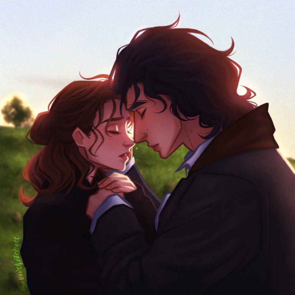 st4rbooks_'s tweet photo. 🦋 — pride &amp; prejudice: reylo version

art by: @vivsketchess https://t.co/SrkBh4xVgm