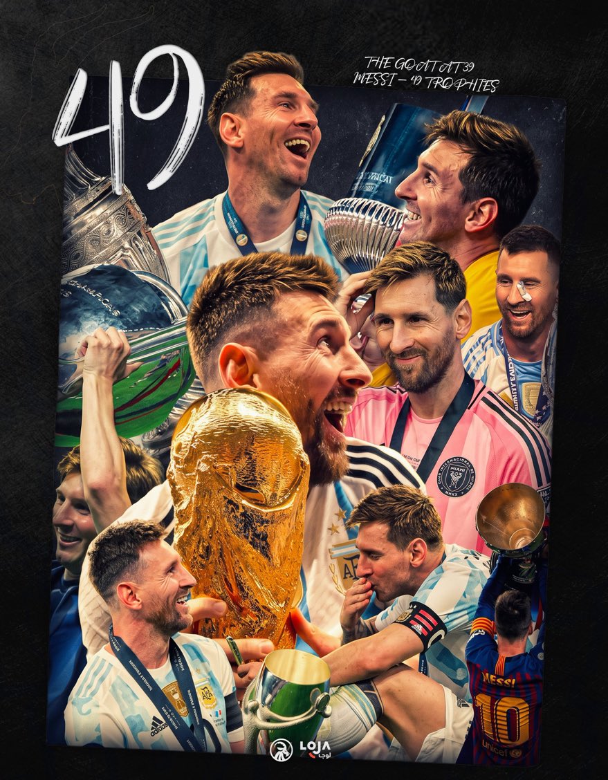 ix_mh_'s tweet photo. التاريخي الى البطولة رقم 49 في مسيرته، كأكثر لاعب تحقيقًا للبطولات تاريخيًا🐐 https://t.co/Mf05G3n0pb