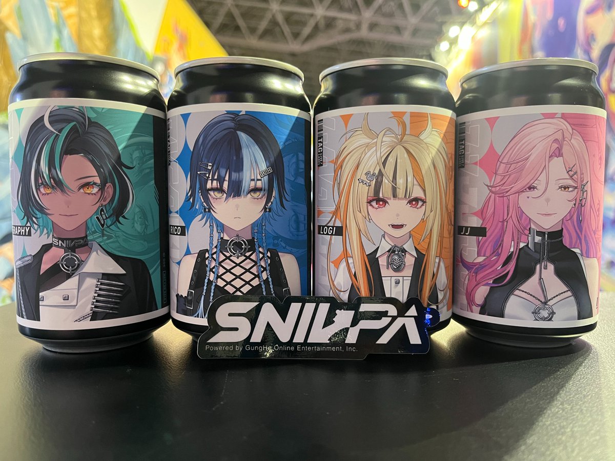 SNIVPA_official's tweet photo. 🖤#SNIVPA INFO🖤

#TGS2026 本日スタート！

会場へお越しの際はぜひガンホーブースへ🫶

ノベルティのオリジナルラベル缶です✨

📍幕張メッセ ホール6 https://t.co/vPo09SqUPh