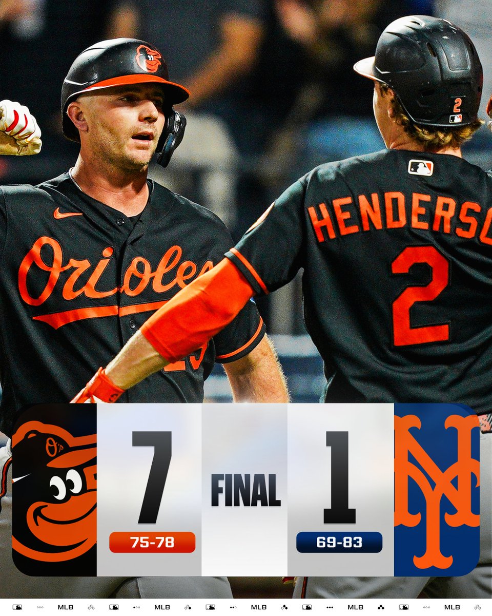 MLB's tweet photo. Pete Alonso homers again and the @Orioles complete the sweep! https://t.co/U6EaqW9lGA