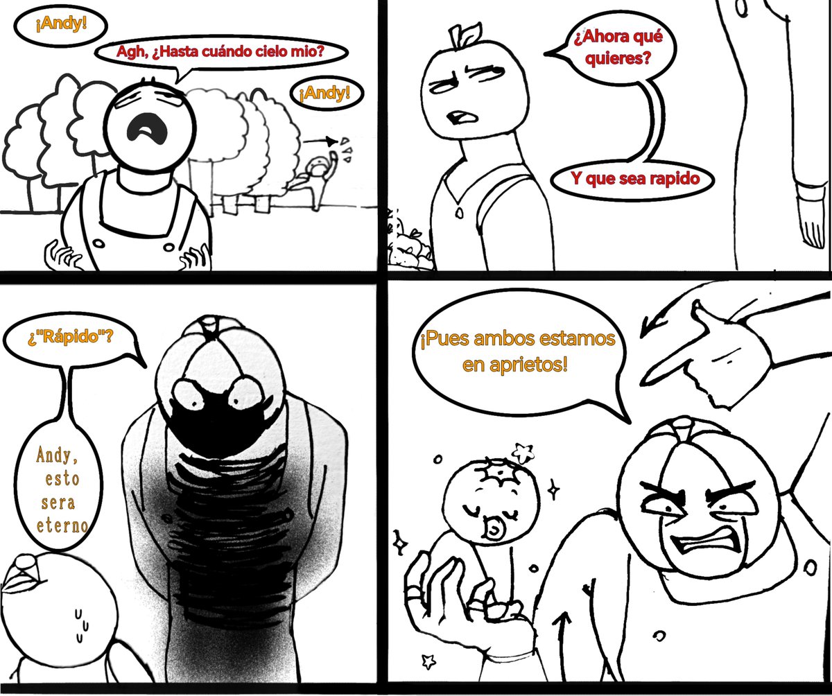 Poshoenllamas1's tweet photo. ¡Yo, soy un artista! ¡Yo, soy un artista!.
Oigan, como comente anteriormente, estare subiendo los dibujos/ideas que ya no subi debido a.... Si.
Anyways, aqui estan, disfruten. 
#andysapplefarm
#comic
#andysapplefarmfanart https://t.co/hN2UF6Io0q