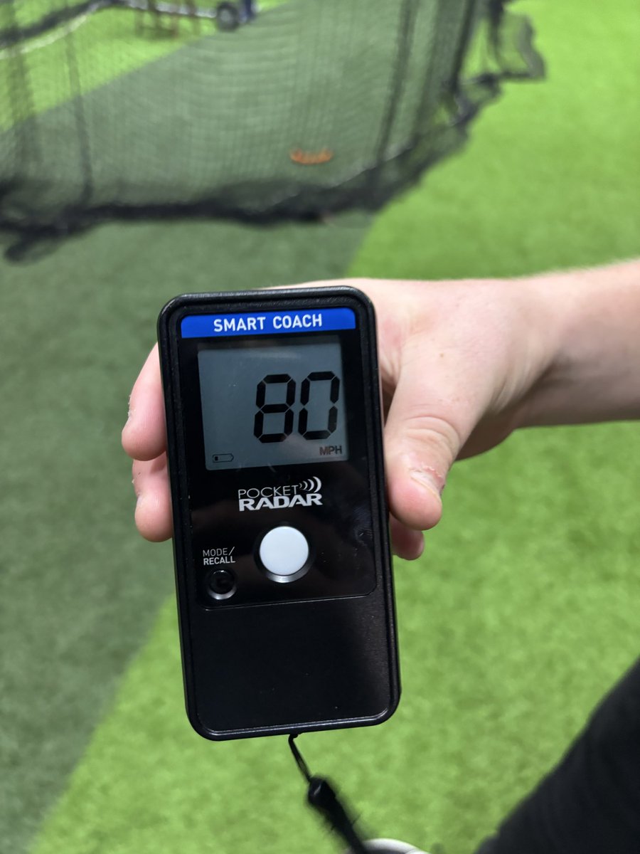 mvreynolds19's tweet photo. Threw a bullpen today, and hit 77 mph. On throw downs, I hit 80 mph for the first time. As i am heading into the offseason, with the goal being 82 from the mound. https://t.co/9DREmC6bIz