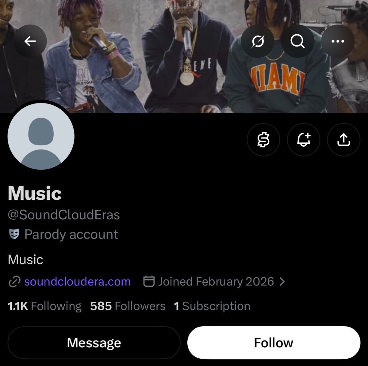 TheSCEra's tweet photo. Aint no way someone made a parody account 😭🤣 does this mean I made it? https://t.co/t44YrL8WiT