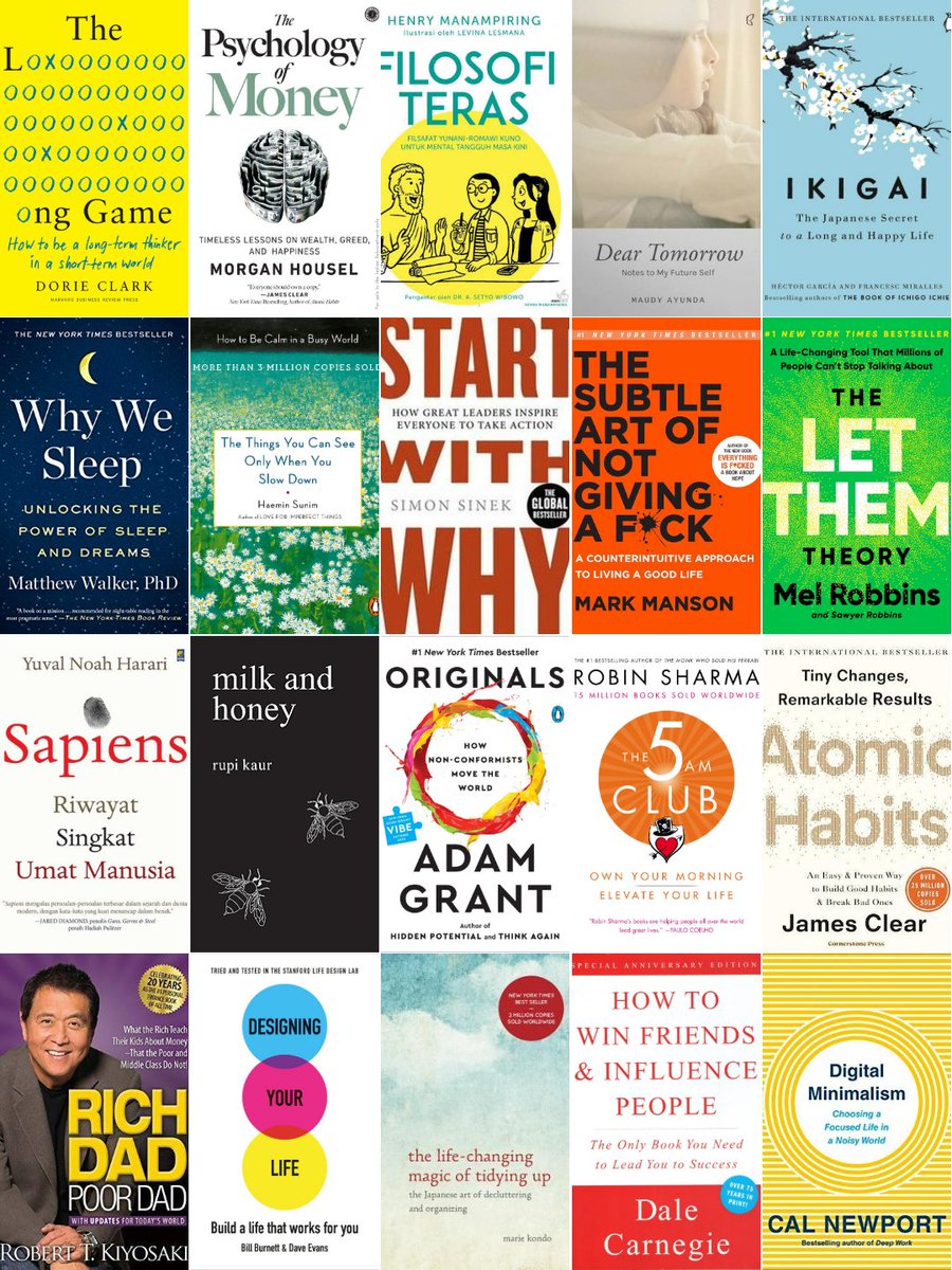 redbananaaaaa's tweet photo. ALWAYS JUDGE PEOPLE BY WHAT THEY READ (and their recs)

Ini rekomendasi buku maudy ayunda (oxford, stanford, poised, articulate, the whole package) and yet her RL juts airport-kiosk nonfiction bestsellers through and through, pure productivity porn, no risk, no weird, no fiction https://t.co/gGMjDEuFCc