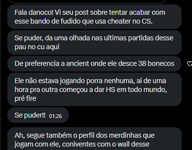 danoco's tweet photo. DM enviada para mim hoje! caso já foi enviado para plataforma responsável e os meliantes banidos!

continuem enviando provas e os perfis para mim que eu faço o resto xD

 fogo na newbarada 🔥 https://t.co/yLwn9bc7X9