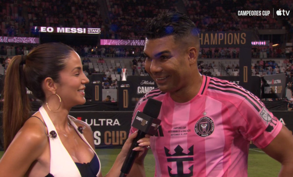 NoodleHairCR7's tweet photo. Casemiro: "Its a friendly trophy, it doesnt mean much, I look forward to win the official titles."

He cooked Miami and Messi 😭😭😭😭 https://t.co/AMdmwPynGK