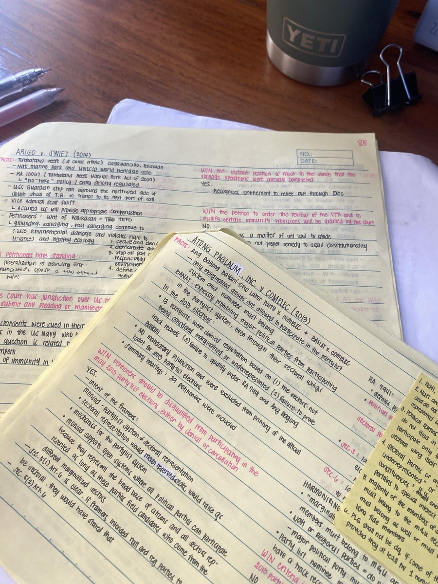 ielaword's tweet photo. how i write case digests notes for a no-printed class (not sure if its sustainable ~) https://t.co/ABWoYHKQiN