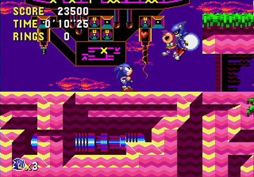 SonicOfficialJP's tweet photo. 『ソニックCD』は本日発売33周年！💿

時空を超えて、リトルプラネットを救う大冒険！
ゾーンごとに、過去、現在、未来と、複数のバリエーションがあるのも見どころの一つ✨
そして、エミーとメタルソニックは本作で初登場！

みなさんが『ソニックCD』で印象深かったことをぜひ教えてください！👍 https://t.co/5nsQANmVNB