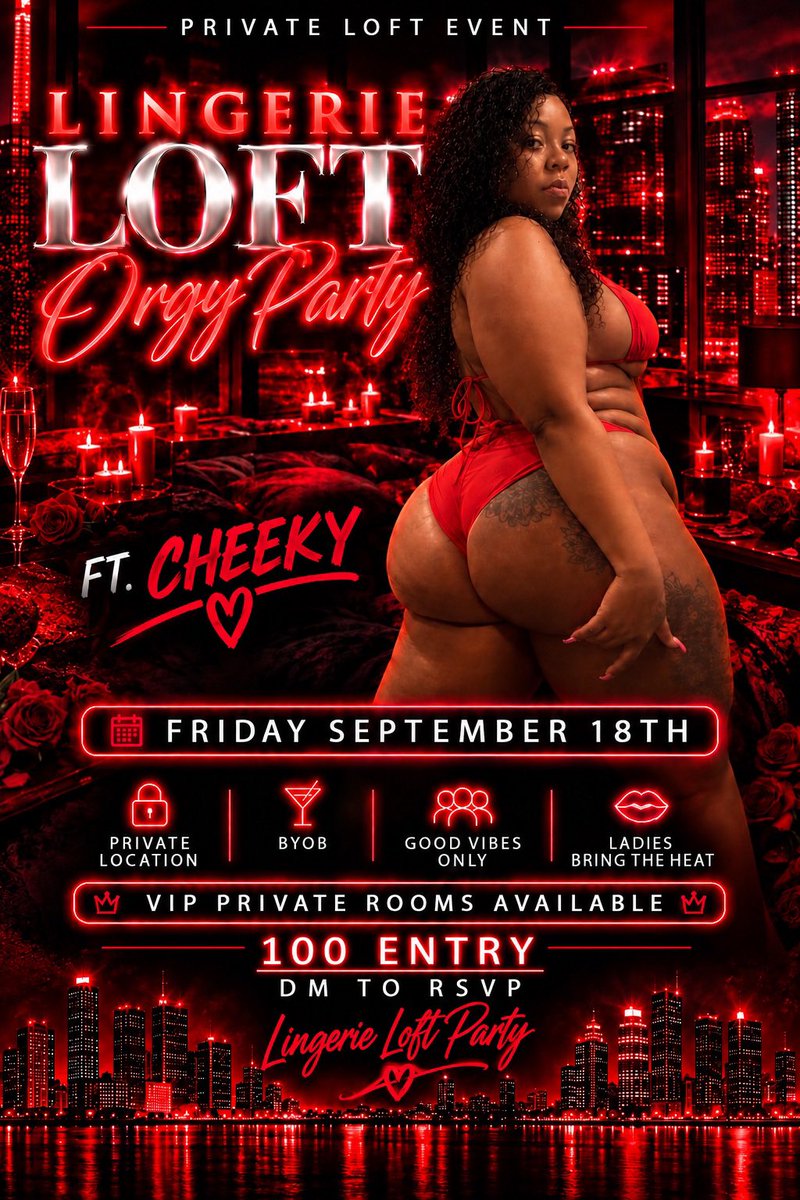 CheekyHTX_'s tweet photo. 😈 PLAYHOUSE CHEEKY PRESENTS: DEMON TIME 😈

📍Location TBA
📅 Friday, September 18
⏰ 10PM–5AM | 21+ ONLY

Pull up for a private adults-only social with good music, catered food, drinks & late-night vibes. ✨

🎟️ Admission:
$100
🍹 Drinks
🍽️ Catered Food
🌿 420 Friendly | 🍾 BYOB
🔞 Adults Only

Good vibes. Grown energy. No drama. 😈

📲 DM to RSVP & receive event details.