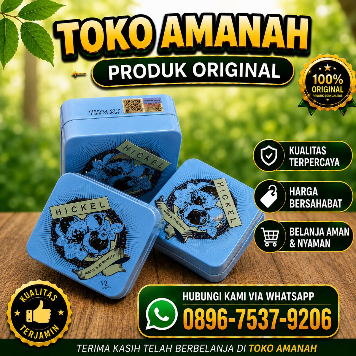 AjongShop99's tweet photo. 🌼 HICKEL CANDY 🌼

Merupakan obat vitalitas yang dikemas dalam bentuk permen.

Order WhatsApp : 089675379206

Nama produk : HICKEL CANDY.
Kemasan : Kotak Kaleng.
Made in : U.K ( United Kingdom ).
Isi : 12 Permen. https://t.co/iW7voQoHCa