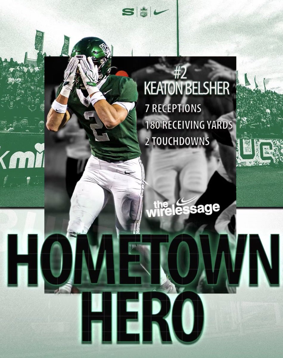 CBelsh's tweet photo. Was a crazy week. True Freshman @KeatonBelsher02 and the Huskies won their first game of the year, Homecoming. Over 8,000 in attendance. Was our first homecoming and it didn’t disappoint. Keaton has definitely found his home!!! On to the next… https://t.co/CufGIFCRc2