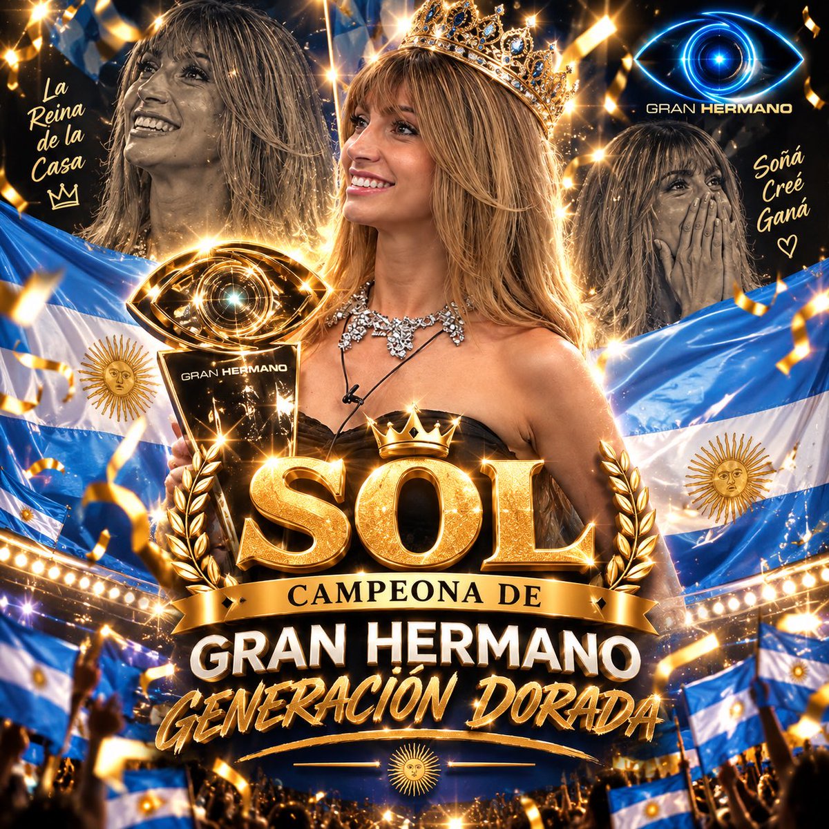 Florsolangista's tweet photo. DONDE ESTÁN LOS QUE DECÍAN QUE SOLANGE GÓMEZ ABRAHAM NO TENÍA FANDOM???? DALE SOOOOL DALEEEEEE SOL CAMPEONA LOCOOOOOOOOOOO

DALE CAMPEOOOON DALE CAMPEOOOON DALE CAMPEÓN DALE CAMPEOOOOON 🏆
#GranHermano https://t.co/Ib5btlt9fk