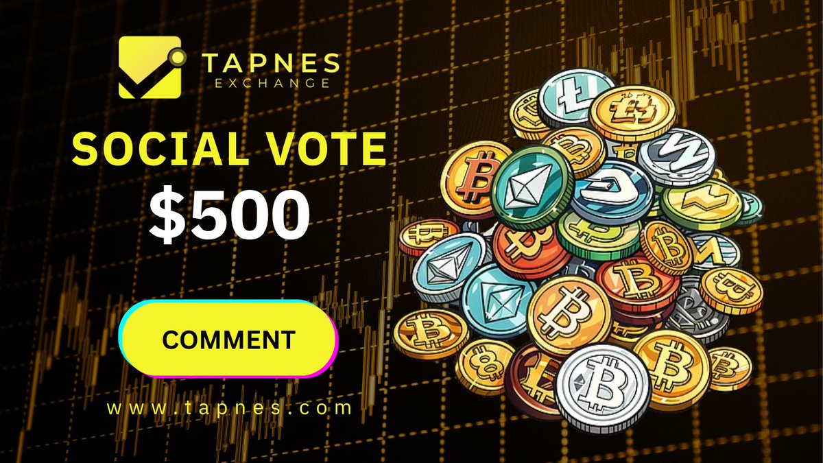 tapnes_exchange's tweet photo. 🗳️ VOTE &amp; GET $500

https://t.co/oxXqN0MXfm should list which coin below for #taptrading next?
- SOL?
- DOGE?
- BNB?
- or your favorite?

Would love to hear and would like to giveaway some $$$ today. https://t.co/gYcim4pq4H