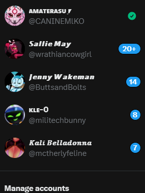 CANINEMlKO's tweet photo. &amp;&amp; Full transparency here's the other accounts I run! Give them a follow if you like my writing. 

@wrathiancowgirl X @ButtsandBolts X @militechbunny X @mctherlyfeline https://t.co/0AeZq3Wl0I