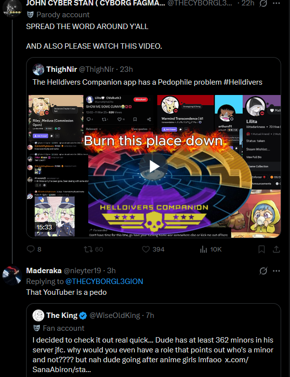 WiseOldKing's tweet photo. what a fast block from john cyber. Dude must love his minors on discord lmfao https://t.co/uP1u1fDGFn