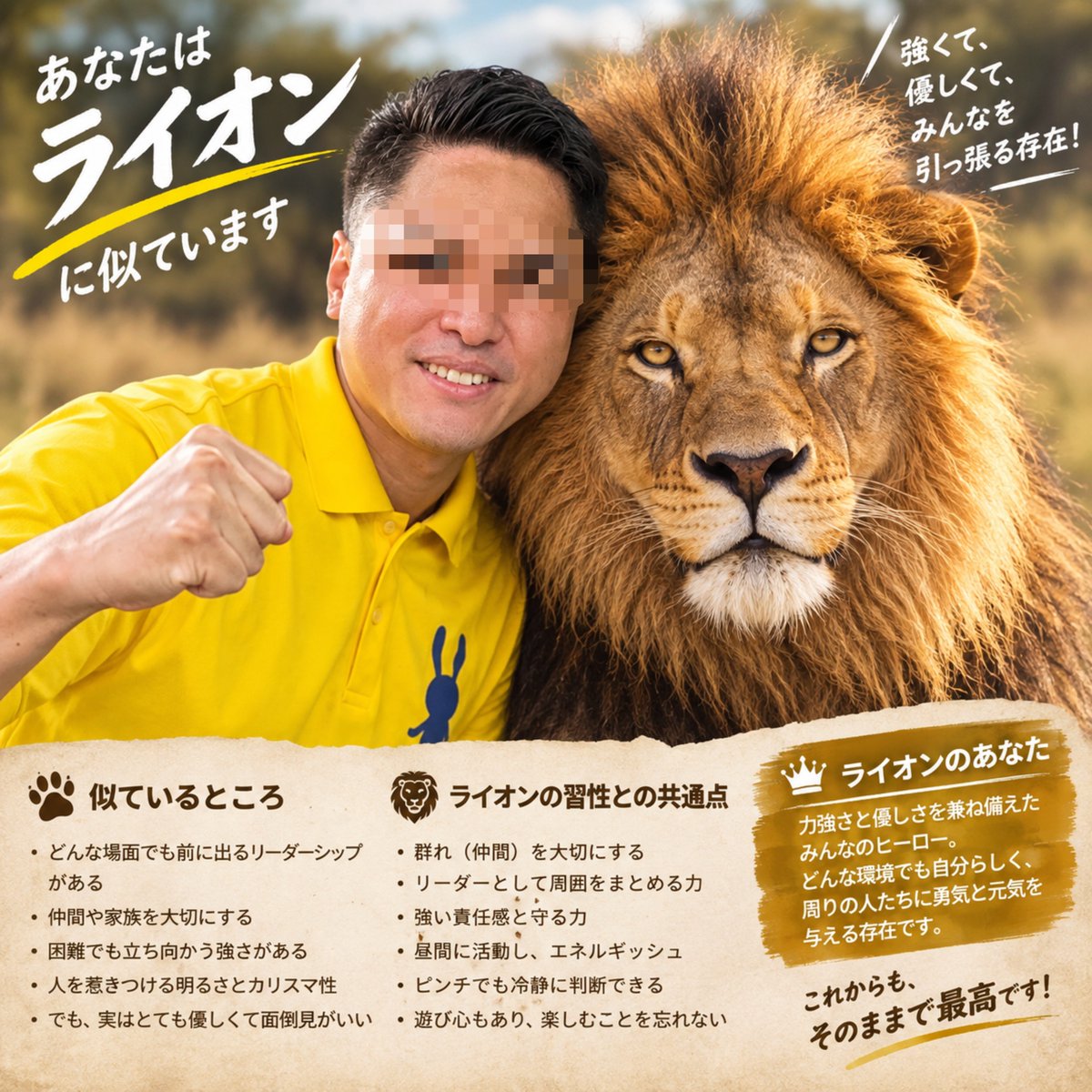 uedora2nd's tweet photo. ら、らいおん？？？ https://t.co/jypY1I6LER