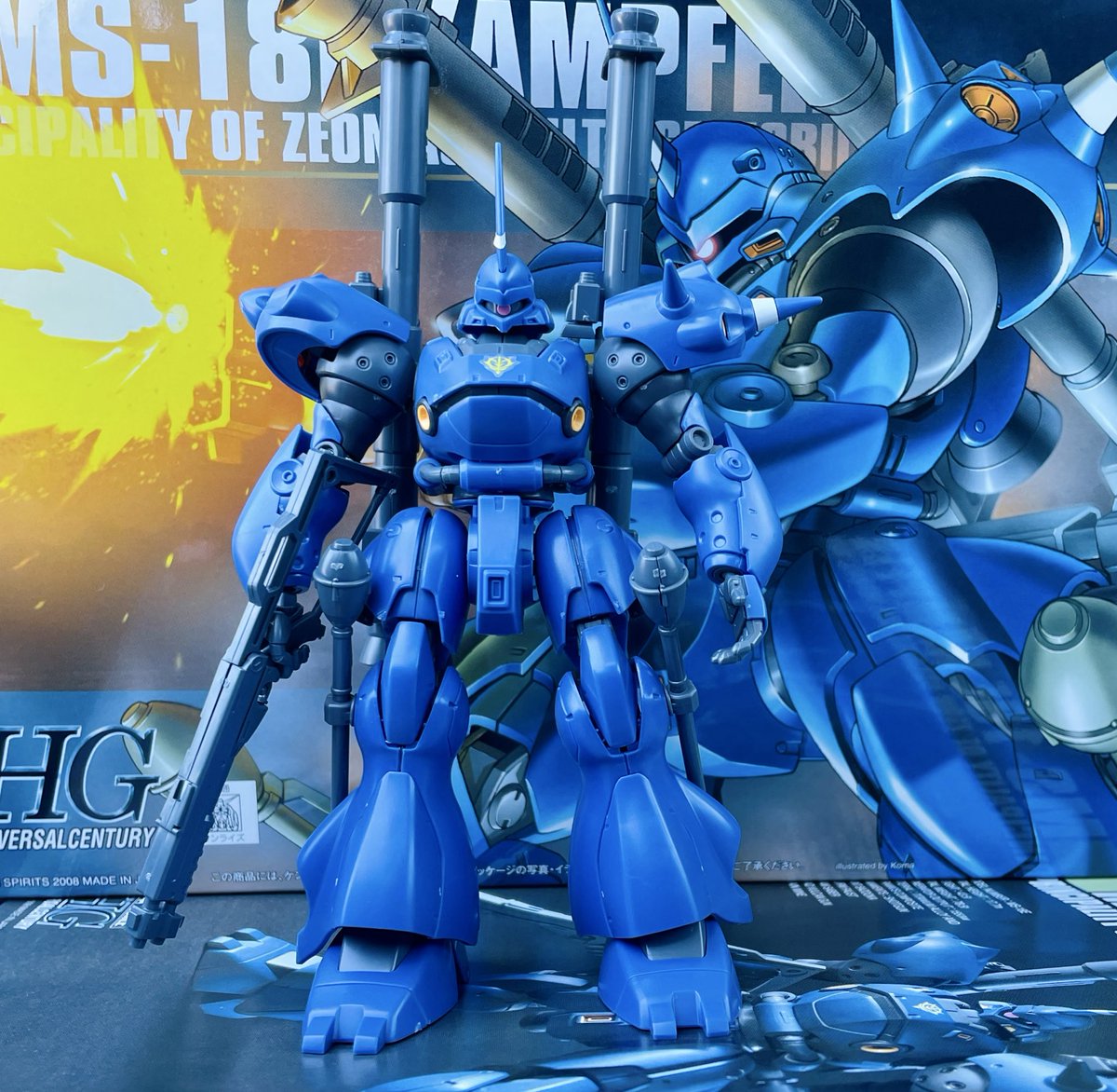 worldlemon's tweet photo. HGUCケンプファーかっこよすぎる！！
#ガンプラ好きと繋がりたい https://t.co/Lwtm639ivP