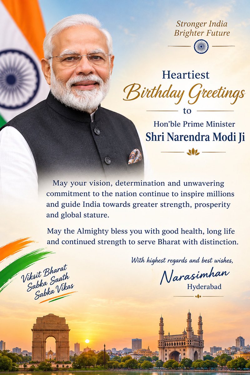 kan1960's tweet photo. @PMOIndia @narendramodi Happy Birthday to a Visionary Leader 🎉🎉🎉🎉 https://t.co/bprIs62KbX