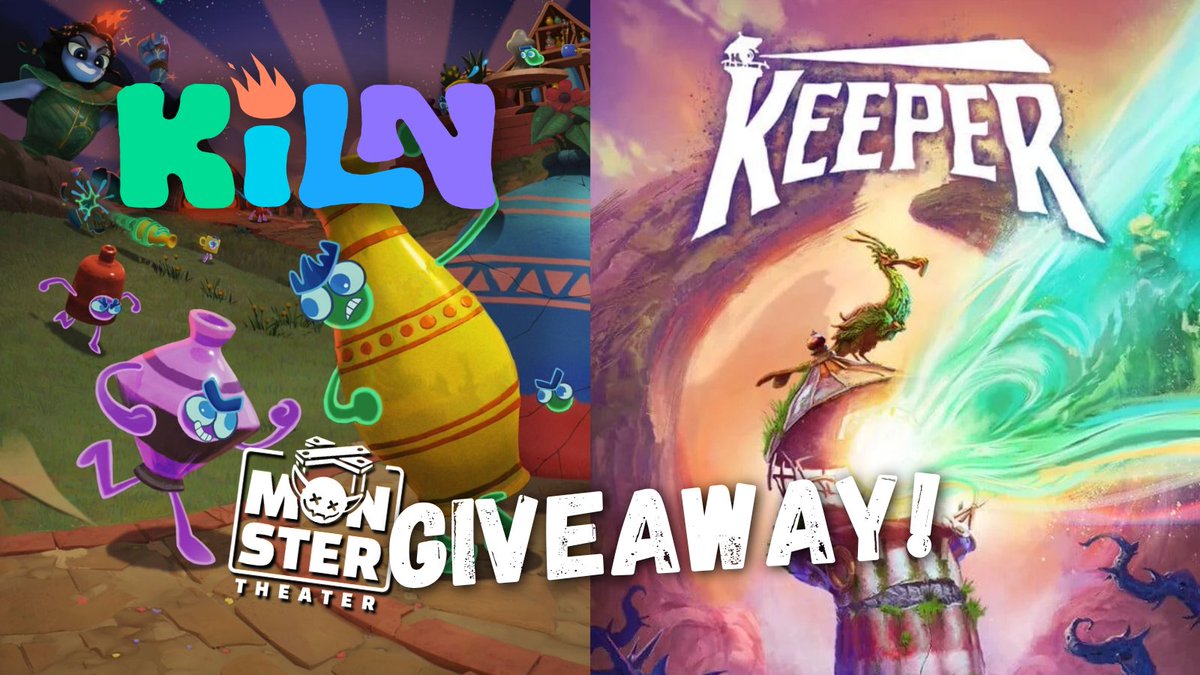 monstertheaterx's tweet photo. ‼️ DOUBLE FINE CODE GIVEAWAY 🎁#GobboGrabBag

Thanks to our friends over at @MinnMaxShow -- we're giving away 2 codes courtesy of @DoubleFine! One for Kiln and one for Keeper, to celebrate Double Fine's return to form by way of Amnesia Fortnight!  To enter, it's simple!  

➡️ Follow @monstertheaterx (that’s us!) 
🔁 Repost this! 
💬 Comment TIM below!!