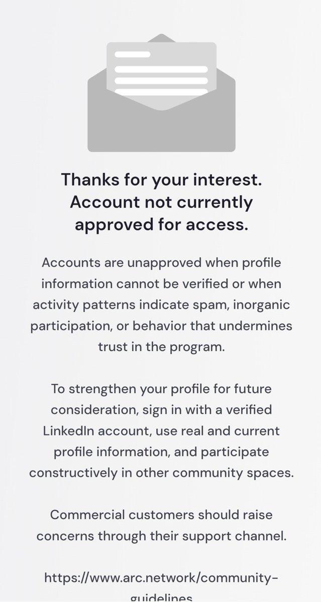 ImChoudharyA's tweet photo. 5 days ago I got access to Arc House and became an Architect on @Arc.

But today when I checked, I no longer have access 😭

I have been contributing to Arc for a long time  learning, building, sharing, and supporting the community.

I really value this community and would be grateful if the @Arc team could 𝗽𝗹𝗲𝗮𝘀𝗲 𝗿𝗲𝘃𝗶𝗲𝘄 𝗺𝘆 𝗮𝗰𝗰𝗼𝘂𝗻𝘁 𝗮𝗻𝗱 𝗿𝗲𝘀𝘁𝗼𝗿𝗲 𝗺𝘆 𝗮𝗰𝗰𝗲𝘀𝘀 𝗶𝗳 𝗽𝗼𝘀𝘀𝗶𝗯𝗹𝗲

I’m still here, still building, and still supporting Arc. 

@bobbliee @samconnerone @Panchu2605