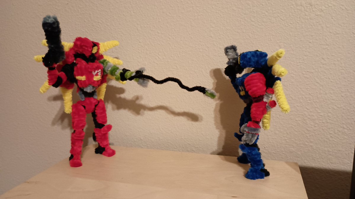 Rascal_Racoon's tweet photo. Giving V2 the whiplash arm 
#ultrakill https://t.co/bqHjXpVzOz