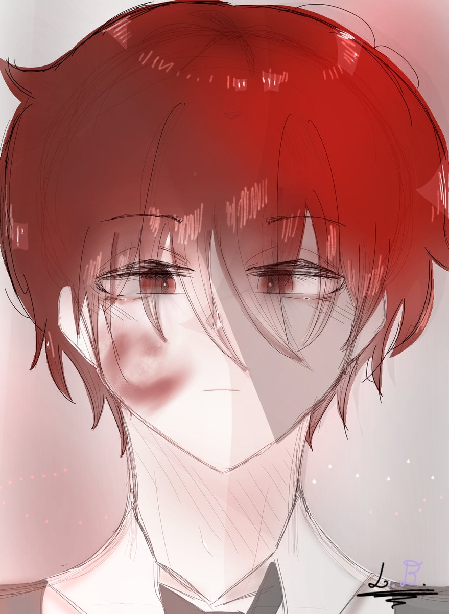 LilacB20858's tweet photo. Drawing of My OC Red 001 https://t.co/oXtZnVniMC