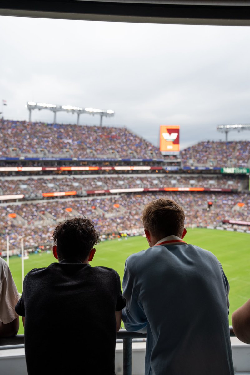 OldGloryDC's tweet photo. The future of rugby 🇺🇸🏉 Saturday showed young ruggers growing up in the DMV a tangible vision of what American rugby could be.

Experiencing the sport they love, seeing it occupy the same stage as America’s biggest sports, &amp; witnessing the growing impact of rugby culture. https://t.co/wjVy6PU8mF