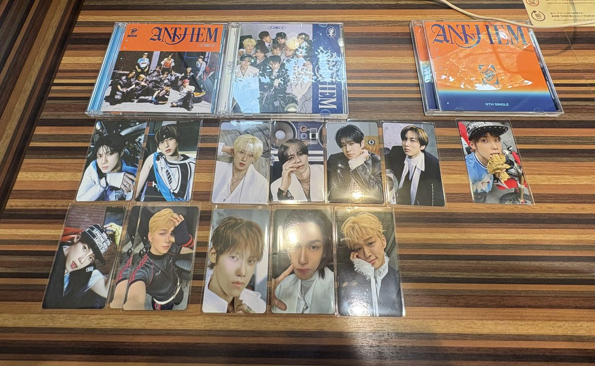 sa10131998's tweet photo. INI ANTHEM 封入トレカ  交換

譲：画像参照
池﨑、尾崎、木村、後藤、佐野、シュウ(許)、藤牧

求：シリアル or 田島(異種)

トレカ:シリアル＝n:1も可

本日東京ドーム2日目手渡しor郵送
比率ご提示ください。
 #INI交換  #INI譲  #INI求 https://t.co/Swg6yE61Vr