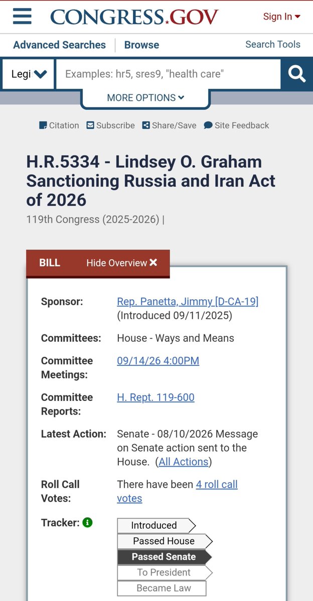 sidhant's tweet photo. US Congress passes Lindsey Graham bill, that imposes sanctions on countries like India, China who import crude from Russia; Needs Trump's signature before it becomes a law https://t.co/0DlcuTINBO