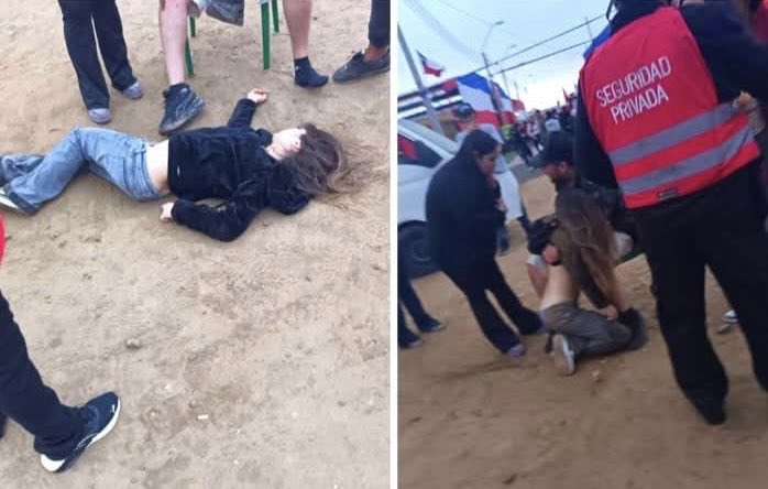 AntofaDenuncias's tweet photo. Pendeja no más de 15 años, muerta de cura en Exponor en #Antofagasta  pobres sus padres sì  es que tiene, que dolor más grande ver a tu hija en ese estado. 
Lamentable. https://t.co/9nWVfAC8dH