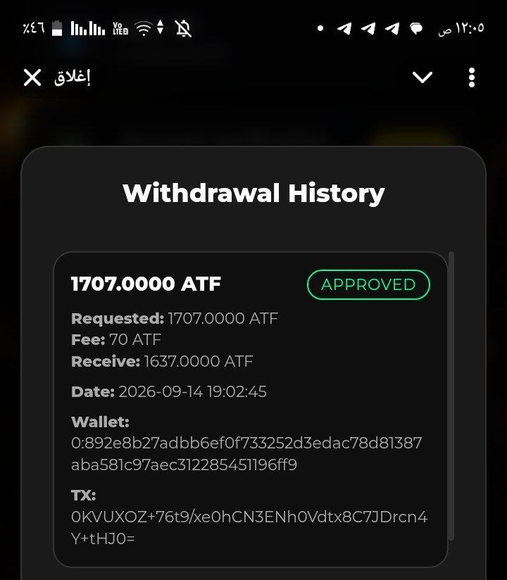 ayoyakoko2016's tweet photo. 🔔سحب جديد مجاني بعملة ATF

❤️سعر العملة حاليا 0.0005 

✅حد السحب 500 عملة
✅رسوم سحب 70 عملة

📱رابط البوت 
https://t.co/K5qjx8EFuM

@ai_trading_frx https://t.co/YUAXBJT4rL