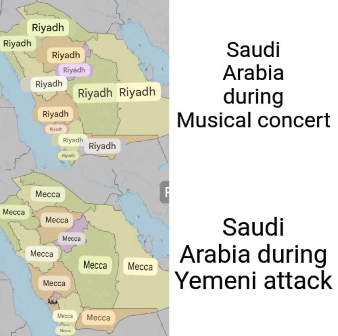 hydersahil14's tweet photo. Saudi Arabia during Musical concert and During Yemeni attack. https://t.co/ePC4a0bOkH