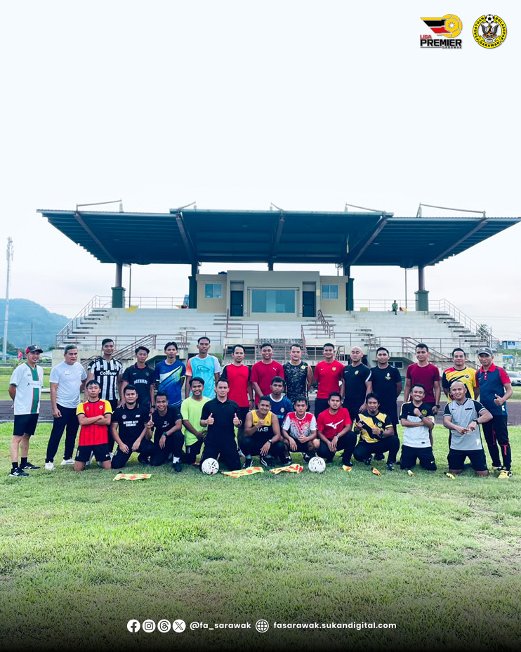 fa__sarawak's tweet photo. PEMERIKSAAN KECERGASAN PENGADIL | LIGA PREMIER SARAWAK 2026

16 September 2026 – Satu sesi Pemeriksaan Kecergasan Pengadil Liga Premier Sarawak 2026 telah diadakan di Stadium Mini Siburan https://t.co/L1ku3AgjSQ